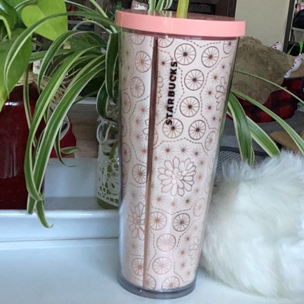 Starbucks Pink Floral Tumbler